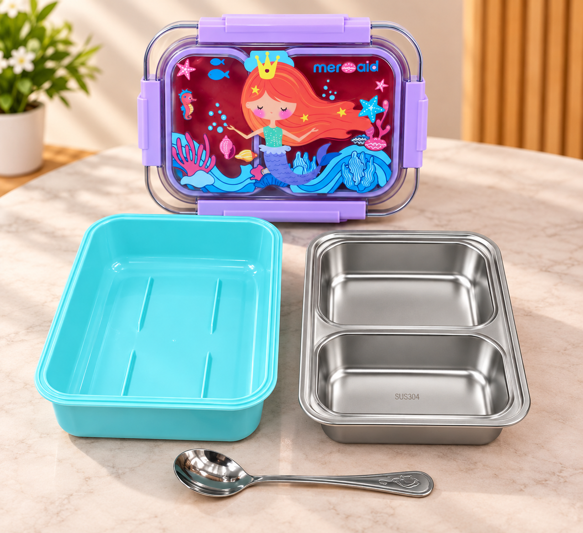 Stainless Steel Kids Lunch Box.
