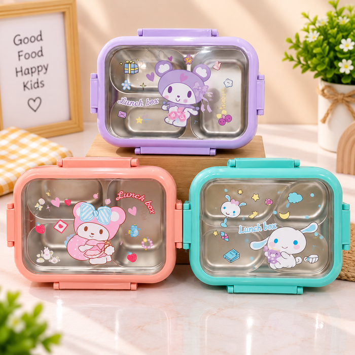 Cute Character Stainless Steel Kids Lunch Box