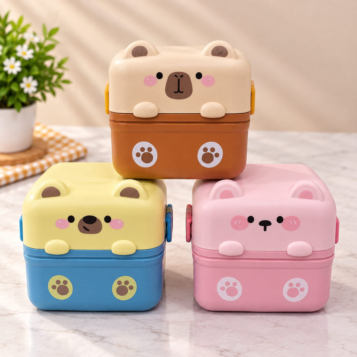 Bear Design Kids Lunch Box