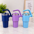 Premium Insulated Tumbler with Handle & Lid
