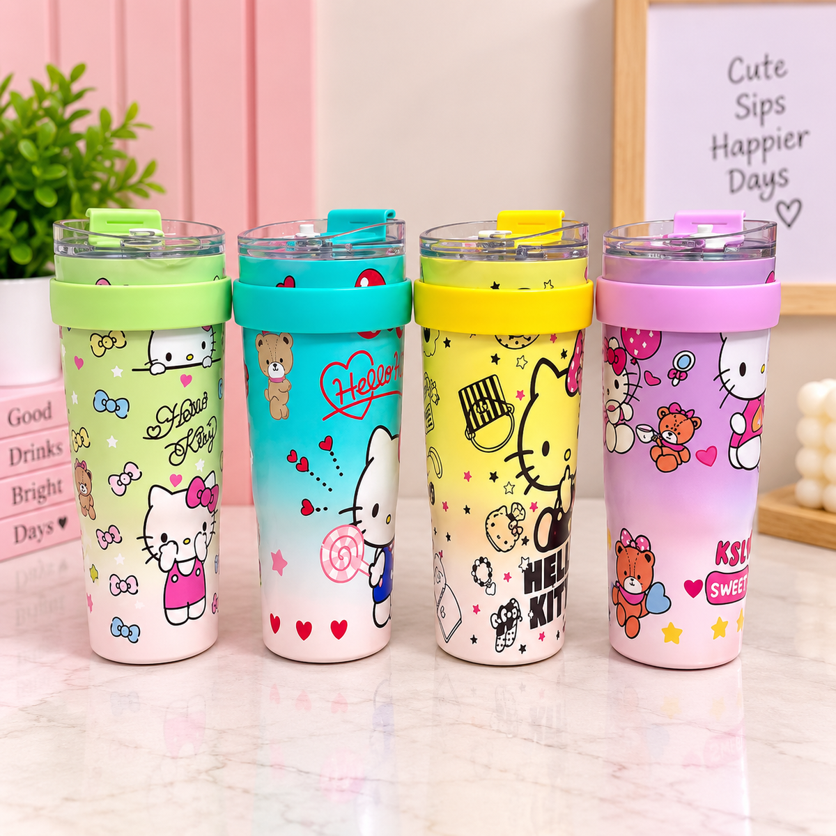 Hello Kitty Travel Tumbler with Lid