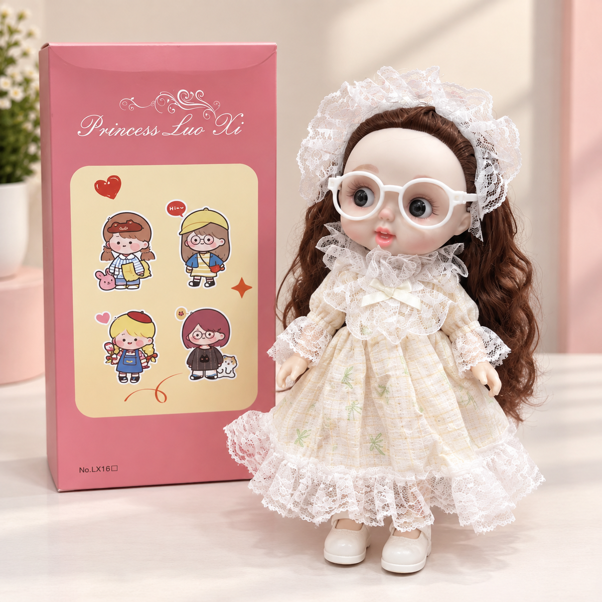 Princess Luo Xi Fashion Doll with Glasses