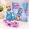 Rotate Swing Skateboard Doll with Music & Flashing Lights