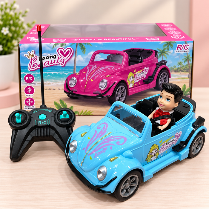 Racing Beauty Remote Control Convertible Car with Doll