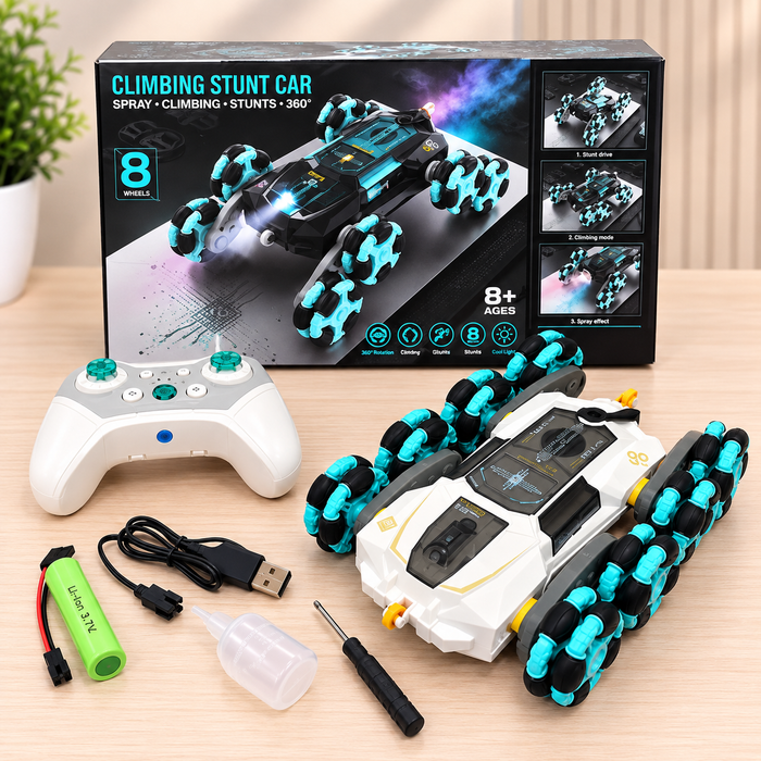 8-Wheel Remote Control Climbing Stunt Car