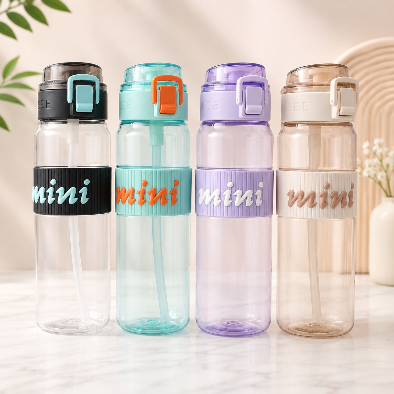 Mini Straw Water Bottle