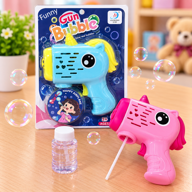 Unicorn Bubble Gun Toy for Kids