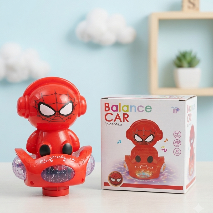 Spider-Man Balance Musical Stunt Car Toy