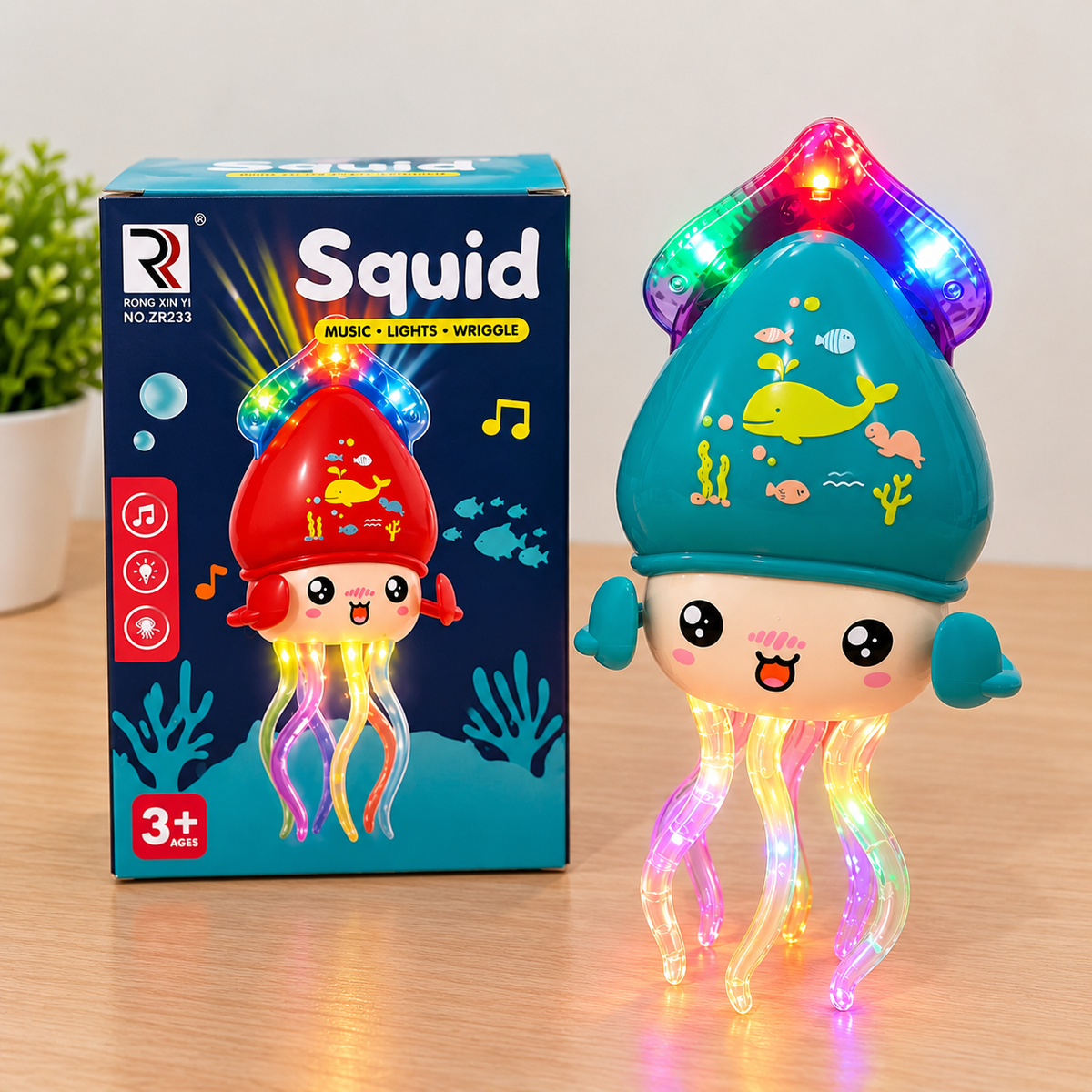 Squid Musical LED Light-Up Dancing Toy for Kids.