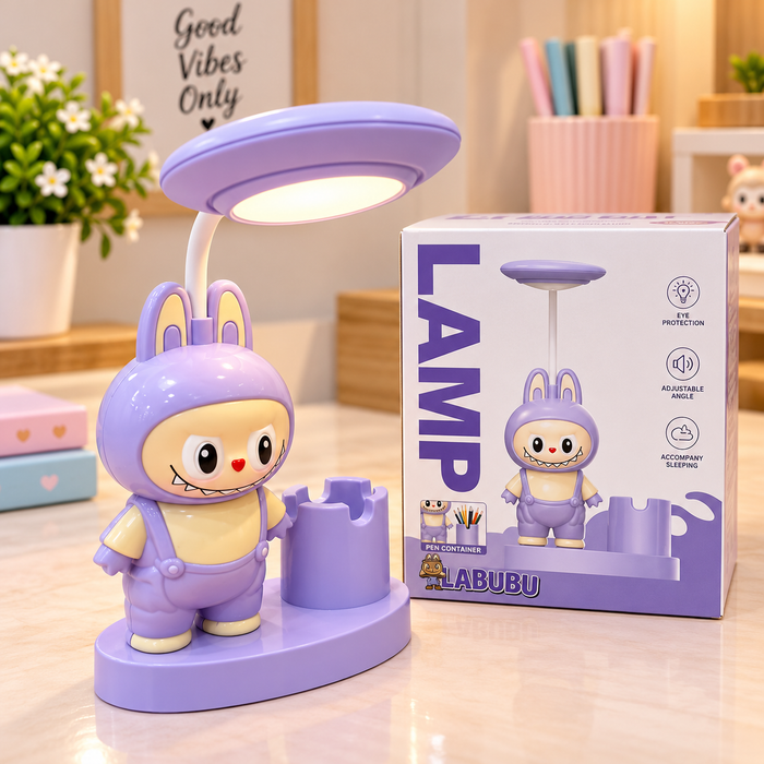 Labubu LED Desk Lamp with Pen Holder