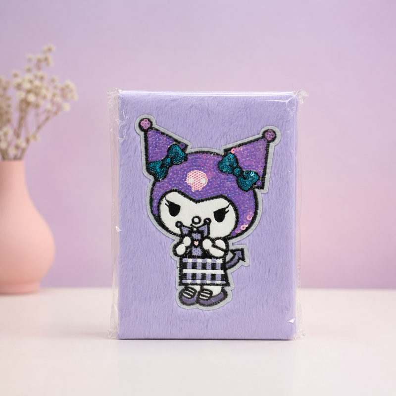 Cute Plush Kuromi Notebook.