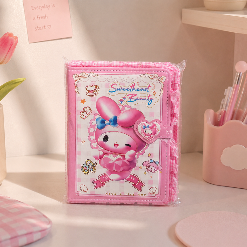 Cute Cartoon Lock Diary Notebook
